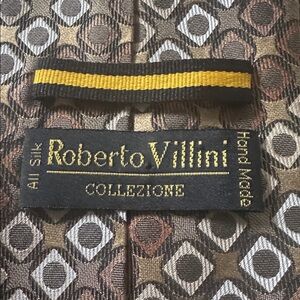 Roberto Villini 100% silk handmade tie